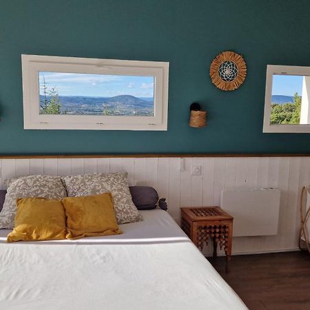 Reve D'Escapade Chambre Avec Vue Sublime Sur Les Cevennes Ardechoises Barjac  Esterno foto