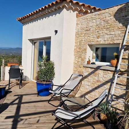 Reve D'Escapade Chambre Avec Vue Sublime Sur Les Cevennes Ardechoises Barjac  Esterno foto
